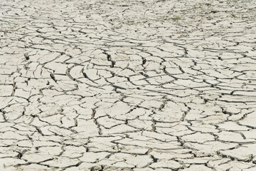 Dry and cracked ground texture as a background.