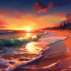 sunset landscape