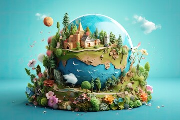 digital art mr planet design globe mr planet world concept art