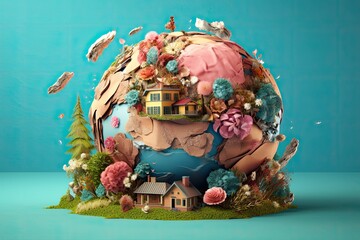 digital art mr planet design globe mr planet world concept art