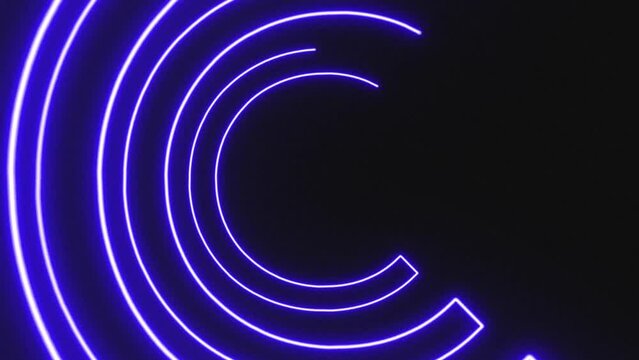 Neon running lasers technology background
