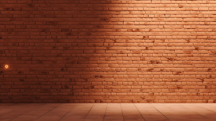 Fototapeta premium A wall with red bricks on it. Generative AI