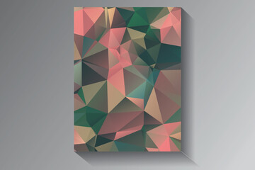 Low Poly vector abstract textured polygonal background. Blurry triangle design. Pattern can be used for background.