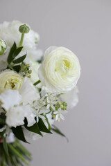 Obraz na płótnie Canvas The best bouquet with white color flowers