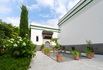 Obraz premium Garden o the great mosque of Paris 