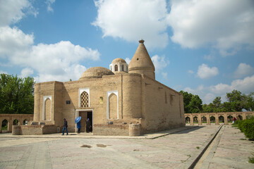 chashma ayub mausoleum in bukhara - obrazy, fototapety, plakaty