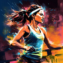 woman in fitness activity