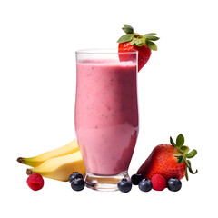 Smoothie, high resolution without background, suitable for advertising banners, image generated by Ai
