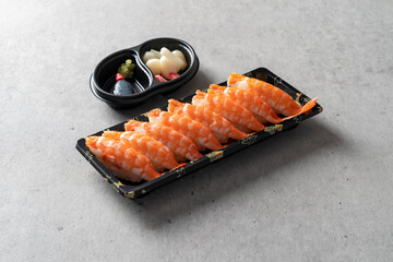 Salmon belly, sushi, tuna sashimi, tuna, shrimp, assorted, soy sauce shrimp, soy sauce, egg, tofu, tataki, wagyu, mayonnaise