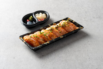 Salmon belly, sushi, tuna sashimi, tuna, shrimp, assorted, soy sauce shrimp, soy sauce, egg, tofu, tataki, wagyu, mayonnaise