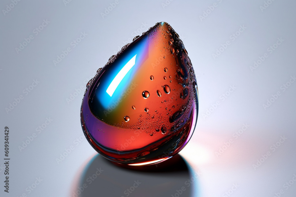 Aufkleber a tear-shaped object, resembling a drop or a teardrop, often associated with emotions, sensitivity, 