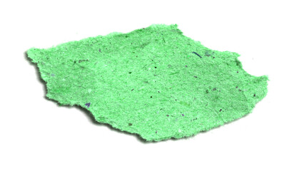 Ripped paper on white background, empty space for text.