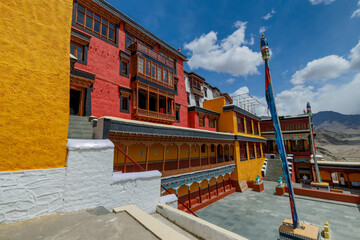 Fototapeta na wymiar Thiksey Monastery,Thiksey Gompa, Leh Ladakh, Jammu,Kashmir, India
