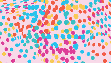 gift wrapping paper design Polka dots, different patterns, used to print fabric, product box pattern, product bag as a background image.