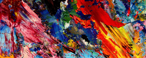 Colorful abstract background wallpaper. Modern motif visual art. Mixtures of oil paint. Trendy hand painting canvas. Wall decor and Wall art prints Idea. 3D Texture. Art object	
