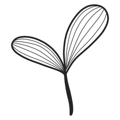 Line Art Leaf