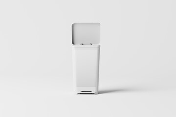 pedal trash can mockup