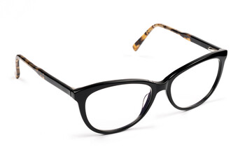Glasses with black and tortoiseshell frames