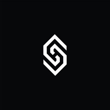 letter sh logo vector template

