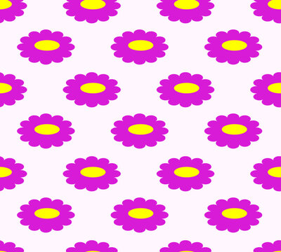 Pattern with flowers. Design for fabric, website, paper
