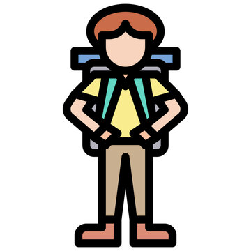 recommend clip art: adventurer line icon,linear,outline,graphic,illustration