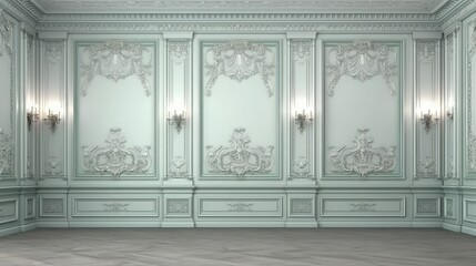 Elegant Classic Style Luxury Interior Wall Backdrop