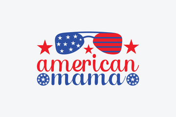 american mama svg t-shirt design