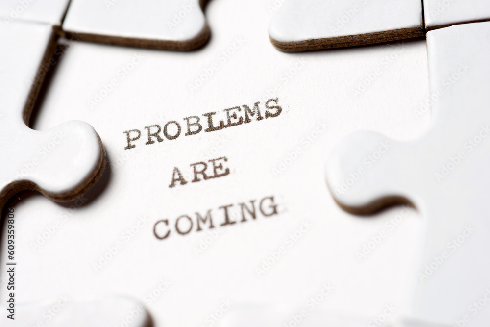 Poster problems are coming concept view