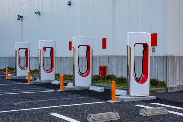 EV充電ステーションの電気自動車用急速充電器
