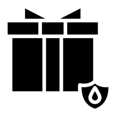 box with water shield glyph 