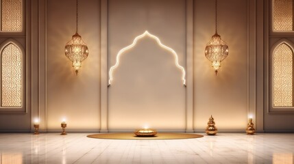 Opulent Indian Classic Luxury Wall Backdrop