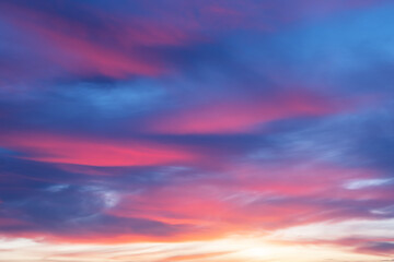 Sky background on sunset