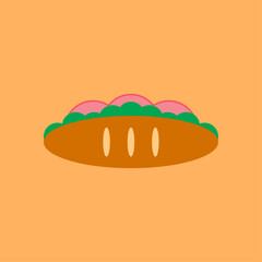 simple sandwich - flat design