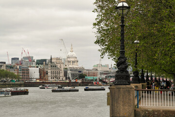 Most Beautiful View of River Thames at Westminster Central London of England Great Britain. The...