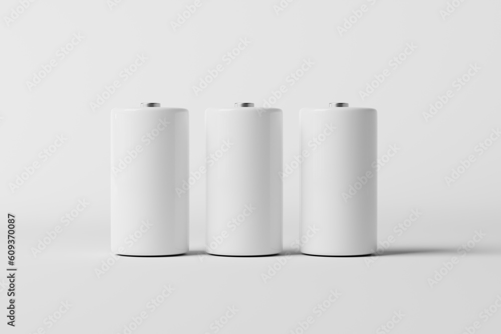 Poster blank type c or type d battery mockup