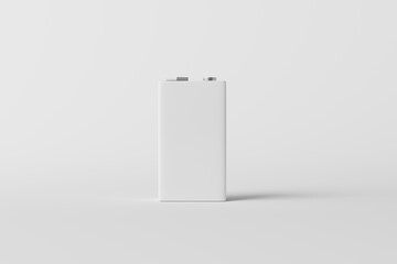 blank 9V battery mockup