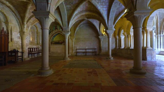 12th century Cistercian abbey of the Royal Monastery of Santa Mar&iacute;a de Veruela. Vera de Moncayo. Saragossa. Aragon. Spain. Europe