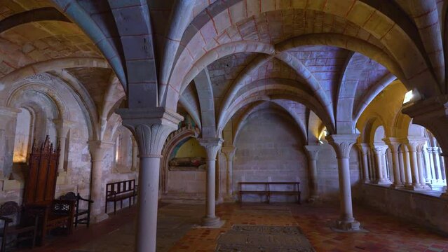 12th century Cistercian abbey of the Royal Monastery of Santa Mar&iacute;a de Veruela. Vera de Moncayo. Saragossa. Aragon. Spain. Europe
