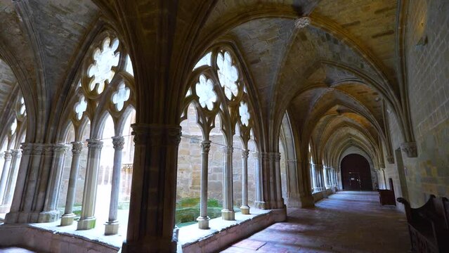 12th century Cistercian abbey of the Royal Monastery of Santa Mar&iacute;a de Veruela. Vera de Moncayo. Saragossa. Aragon. Spain. Europe