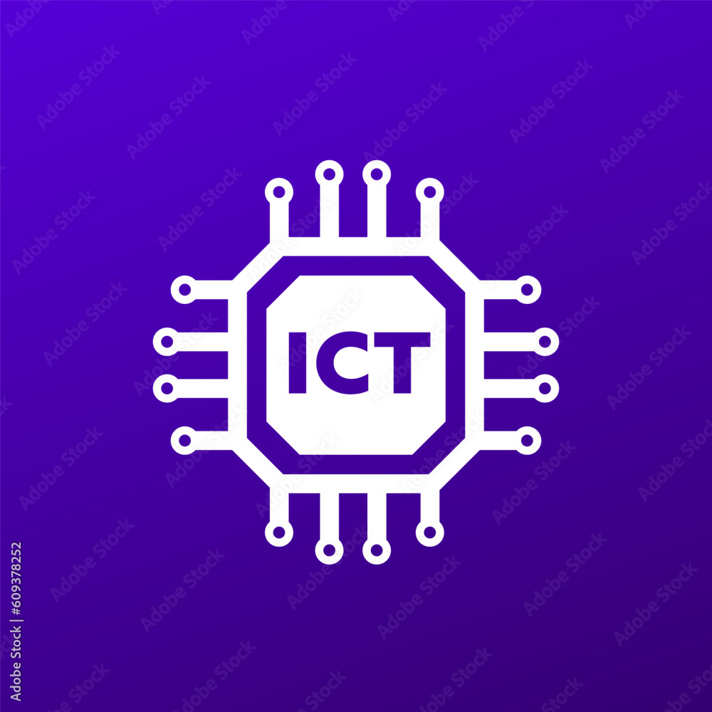 Poster ict vector icon for web