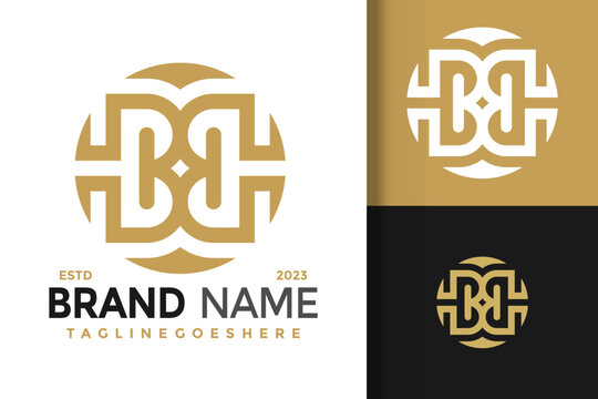 Letter BHB Unique Monogram Logo vector icon illustration