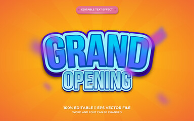 special text effect grand opening
