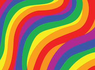 Rainbow background . LGBT flag. Pride.Diversity. Fabric Colorful.	