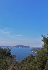 view of the sea and mountains