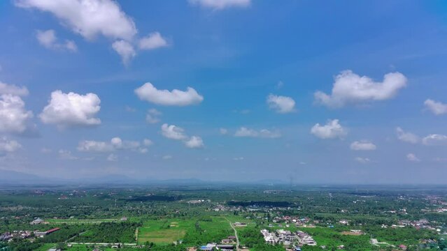Drone Footage when the sky was clear, the blie sky was look beautifull