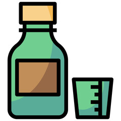 SYRUP line icon,linear,outline,graphic,illustration