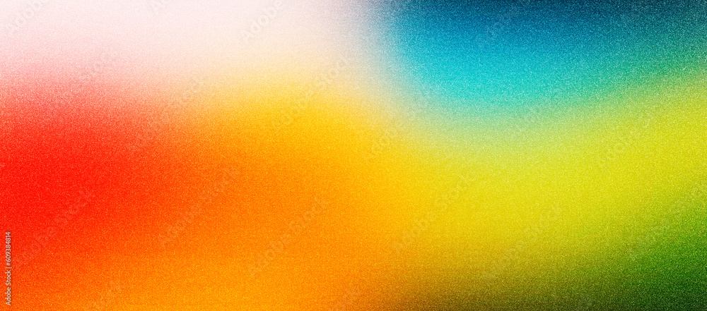 Poster abstract blurred grainy gradient background texture. colorful digital grain soft noise effect patter
