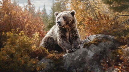 Brown Bear in the wild 