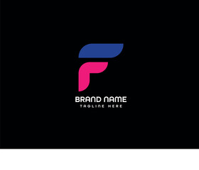 Fototapeta premium f letter logo