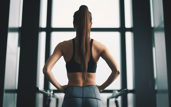 Girl exercising at the Gym. Fitness Photography Yoga, Meditation 